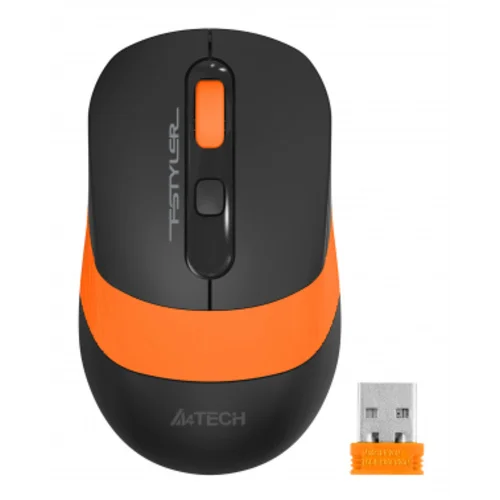 Мышь A4Tech Fstyler FG10 черный/оранжевый оптическая (2000dpi) беспроводная USB (4but) Мышь A4Tech Fstyler FG10 черный/оранжевый оптическая (2000dpi) беспроводная USB (4but)